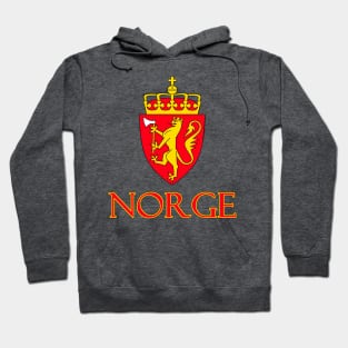 Norge (Norway) - Norwegian Coat of Arms Design Hoodie